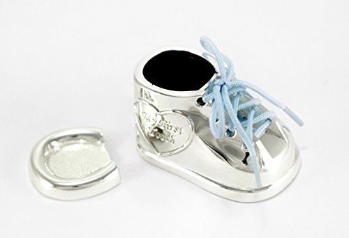 Brillibrum Design Milchzahndose Silber mit Gravur aus Metall versilbert anlaufgeschützt mit Rosa & Blauen Schnürsenkel - Zahndose mit Namen personalisiert - Baby Zahnbox für Milchzähne als Geschenke für Jungen und Mädchen - Image 5