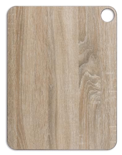 Arcos Tavola Da Taglio Con Appendino E Stile Legno, Superficie Liscia In Fibra Di Cellulosa E Resina, Utensile Professionale, Tavola Da Servire, Colore Marrone, 43 X 33 Cm - 2