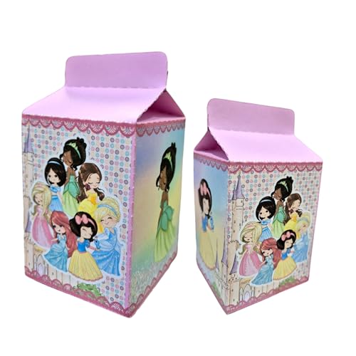 Caixinha Lembrancinhas Para decoração de Aniversario Princesas- Caixinhas E forminhas Para Doces 15 Unidades