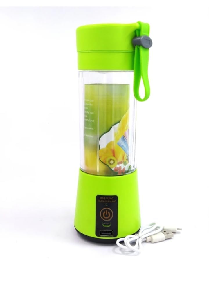 E LUXURY Multi-Purpose Portable USB Electric Juicer 6-Blades, Protein Shaker, Blender Mixer Cup (380ml)-image-18