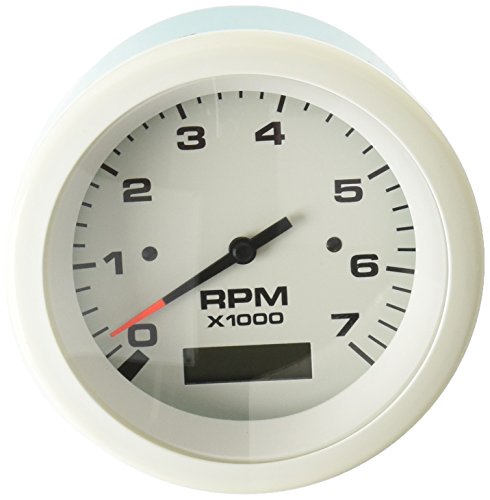 Tacómetro Sierra 0-7000 RPM con cuentahoras esfera ártica de 3 pulgadas
