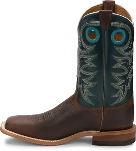 Image of Justin Drennan 11 inch Western Boot for Men, Premium Leather, Cushioned Insole, Durable Outsole