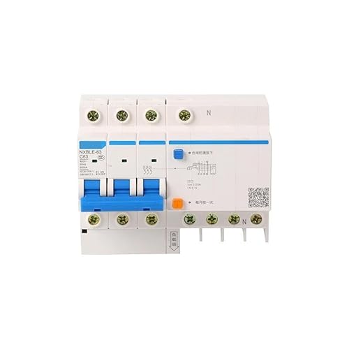 PWQBABJWL Residual Current Operated Circuit Breaker; NXBLE-63 3P+N C50 30mA 6kA