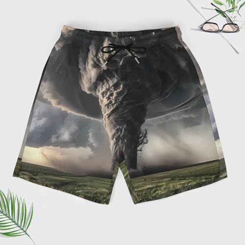 Tornado Thunderstorms Men's Swim Trunks Quick Dry Board Shorts Swimwear Beach Shorts with Compression Liner3