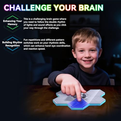 ETPlanet Light Up Memory Game with dynamic LED lights