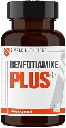 Simple Nutritions Benfotiamine Plus 60 Kaps l I 25 mg Benfotiamin + 75 mg Tiamin HCl I B1 Vitamini  eren Takviye Edici G da I 60 Servis