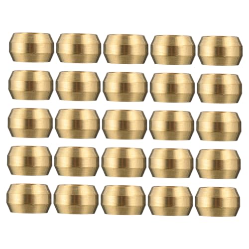 SOLUSTRE Brass Oil Cores 25pcs Tubing Oil Cores Accessories for Compression Sleeves High Temperature Ductility