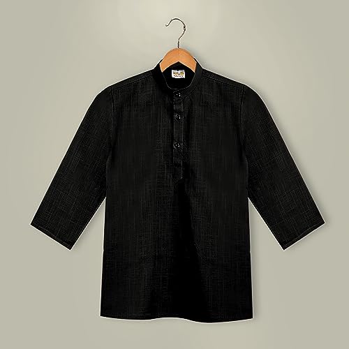 Image of Baby Boys Ethnic Wear Cotton Kurta Pyjama Set