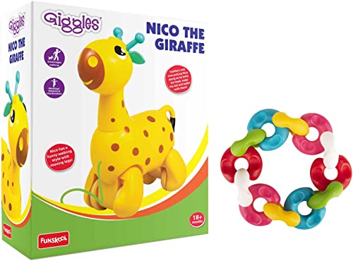 Image of Giggles - Nico The Giraffe & Giggles - Chain Links, Multicolour