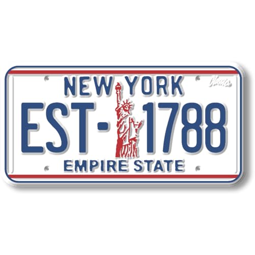 Imán decorativo estilo placa de Nueva York