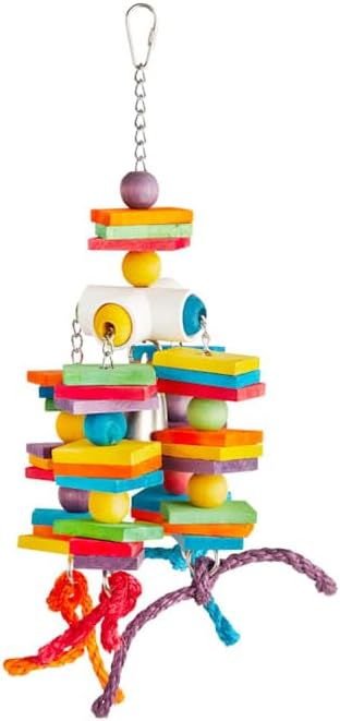 You & Me by Petco Colorful Chandelier Foraging Bird Toy Large