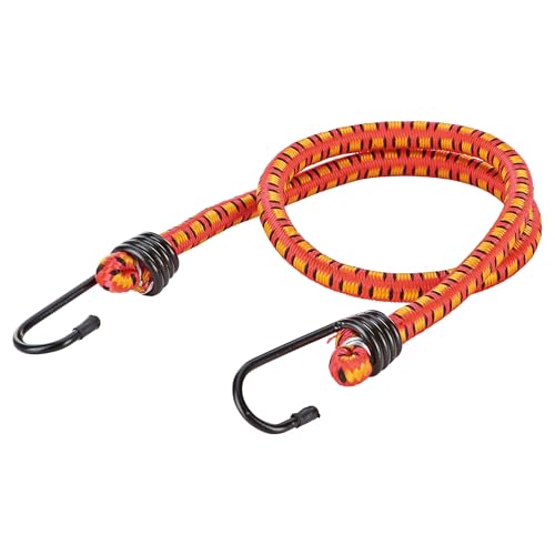 Prophete Gepäckträger-Gurt, Mehrfarbig, Multifunktionaler Gummigurt 65 cm Mehrfarbig Rot Gepäckträger-Gurt mit Kunststoffüberzogenen Rundhaken