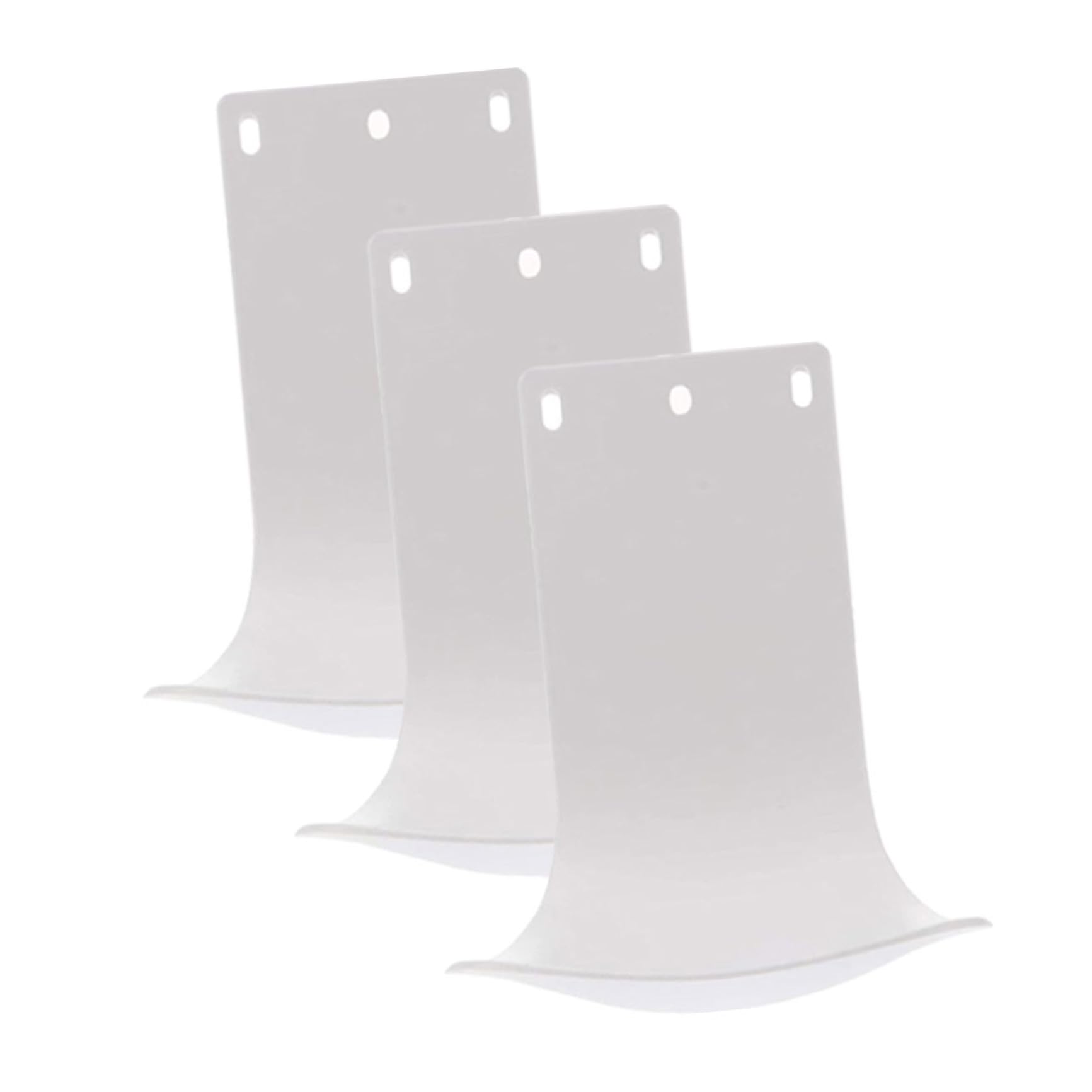Bandeja antigoteo para dosificadores de hotel y hogar, soporte blanco de ABS, juego de 3 piezas