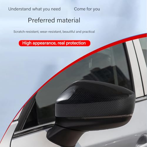 SUNYSGS Door Wing Mirror Cover for Audi S5 B9 2017-2024, Side Wing Mirror Cover, Rearview Mirror Cover, Beautiful, Durability, Car Accessories, Carbon Fiber A - Image 3