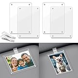 MR3XL 2-Pack Magnetic Car Visor Picture Frames–2.5x3.6 Inch Photo Holders, Personalized Car Accessories with Clips for Easy Display