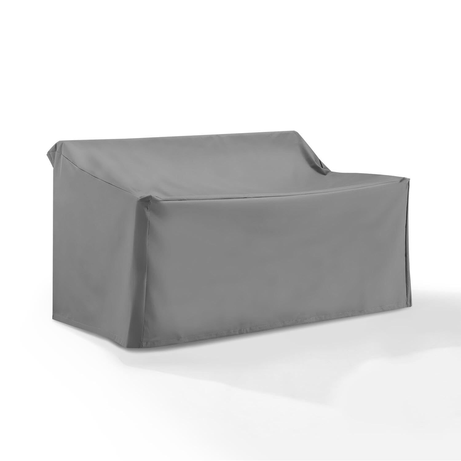 Maykoosh Asian Allure Heavy-Gauge Reinforced Vinyl Outdoor Loveseat Cover, Gray - 36.5 x 58 x 30 inches in Fabric with Sewn-in Drawstrings, Puncture Proof
