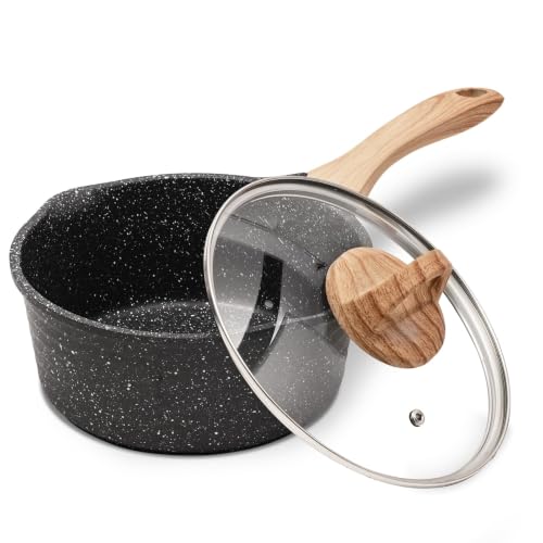JEETEE Casserole Induction 16cm 1,5L Petite Casserole Antiadhésive