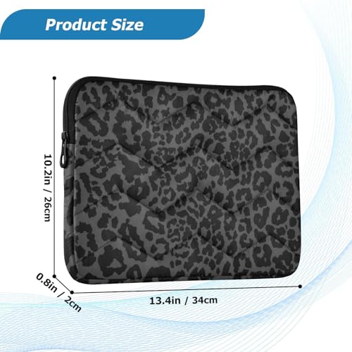 Funda para Laptop Estampado Leopardo Negro-Blanco 13-14'' miniatura 3