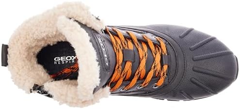 Geox J Flexyper Boy B ABX, sneeuwlaarzen voor kinderen, donkergrijs/marineblauw, 28 EU