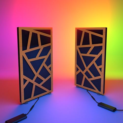 �X���������p�l�� SKYROSS-mini 2�Z�b�g | ���o�C���f�X�N�g�b�vLED�X�^���h (RGB���C�g�t��) �t�� | �X�^�W�I�E�Q�[�����[���p | �z���E�g�U | �T�C�Y: 25x50cm | �F: �`�F���[