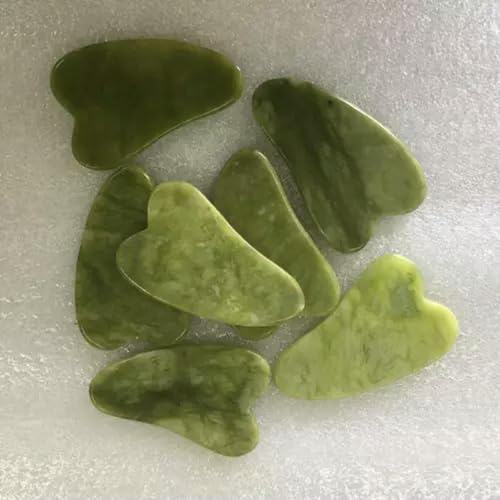 Tabla de Masaje con raspado y curación de Cristal de Cuarzo y Piedra Gua Sha de Jade Serpentina Natural, 1 Pieza - imagen 8
