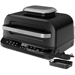 Cecotec Freidora de Aire Grill sin Aceite de 6 L Cecofry FireDome 6000. Air Fryer. 2400 W, 6 Modos de Cocción y 4 Niveles Grill, Termostato Regulable, Incluye Sonda de Temperatura y Accesorios