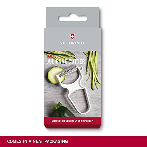 Image of Victorinox, Multipurpose Rapid Peeler /Vegetable Scrapper, Julienne Edge, White, Swiss Made (6.0934),0.4 in