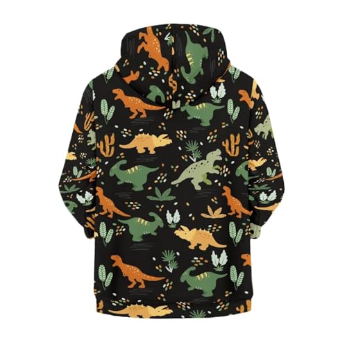 SEANATIVE Kids Zip Up Hooded Sweatshirt Long Sleeve Casual Sport Jacket with Pocket for Boys Girls2