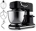 Batteur sur socle 1200W avec bol de mélange 4L, mélangeur électrique de cuisine à 5 vitesses avec fonction d'impulsion, comprend un crochet pétrisseur, un fouet, un batteur pour aliments à base de bl