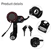 Electric Scooter LCD Display for H5 Electric Scooter Thumb Throttle Speedometer, E-Bike Thumb Throttle Controller with Waterproof Speedometer LCD Display Panel Electric Bike Scooter Controller #4