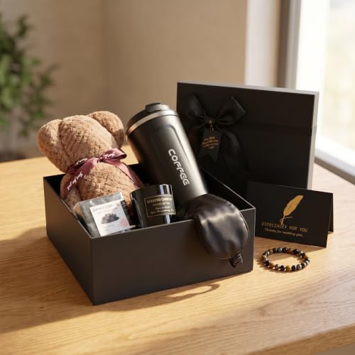 Gift Baskets for Men, Unique Birthday Gifts for Him, Christmas Box for Men, Spa and Relaxation Gift Set for Husband, Boyfriend or Dad, 7-Piece Self Care Box - Image 3