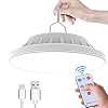 Garberiel USB Solar Camping Light with Remote Control, IPX7 Waterproof Tent Light for Camping, Hiking, Failure, Hurricane, Mobile Phone Emergency Charging (120 LEDs)