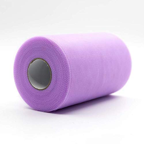 WILLBAN Rollo de tul de 100 yardas de organza decoración de boda TUTU Baby Shower Tulle Roll 15 cm Decoración de fiesta y eventos Decoración de compromiso (fucsia claro)