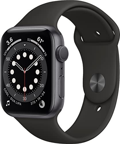 Apple Watch Series 7 GPS, 44mm Space Gray Aluminum Case with Sport Band