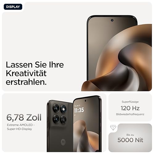 Motorola Moto g77 5G Smartphone 108-MP-Kamera 8-256GB Black Olive – Bild 3