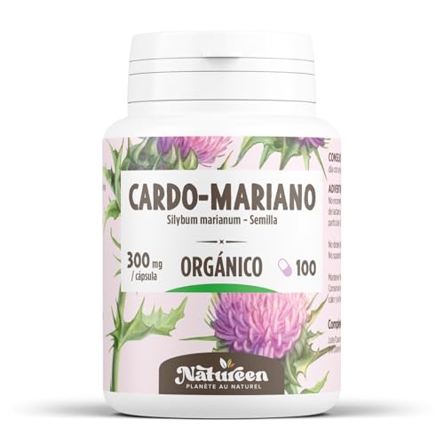 Cardo Mariano Orgánico - Silybum marianum - 300mg - 100 cápsulas vegetales
