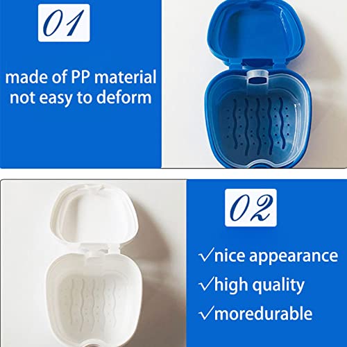 Caixa de dentadura dentária, caixa de dentadura com filtro limpador de dentadura caixa de banho para