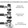 Primacare DS-9295-BK 30 Sprague Rappaport Style Stethoscope for Doctors, Nurses and Medical Students, First Aid Professional Dual Head Cardiology Kit for Men, Women and Pediatric, Black