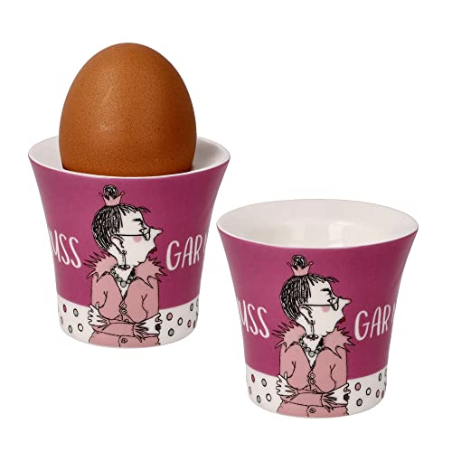 Huevera con texto en alemán Barbara Freundlieb marca Goebel para cocina y desayuno 2