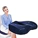 HJK Portable Coussin Assise Mémoire de Forme-Coussin Coccyx pour Soulager Hémorroïdes, Douleurs de la Prostate-pour la Maison, la Voiture, Le Bureau