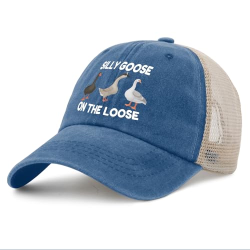 Image of Funny Silly Goose Hat Silly Goosee On The Loose Hat for Women Dad Hats Funny Hats