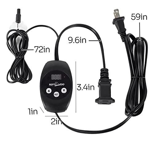 Reptizoo Reptile Dimming Thermostat Heat Lamp Temperature Controller With Led Digital Screen thumb #6