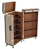 Casa Padrino Luxus Schuh Schrank im Vintage Koffer Design - Kommode - Art Deco Barock Jugendstil Kofferschrank - Luxus Hotel Einrichtung