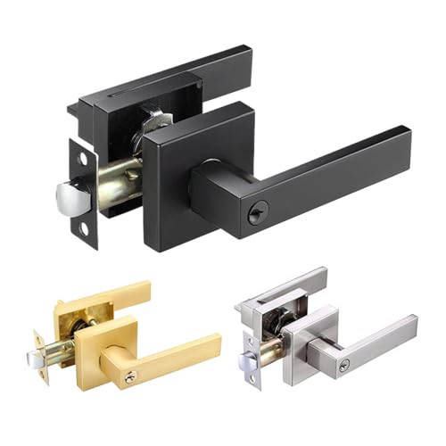 Turgriff Privacy Mit Schlussel Matt Aluminium - Warmes Finish Sichtschutz Fur Schlafzimmer Bad Flur | Langlebiger Passage Lock W