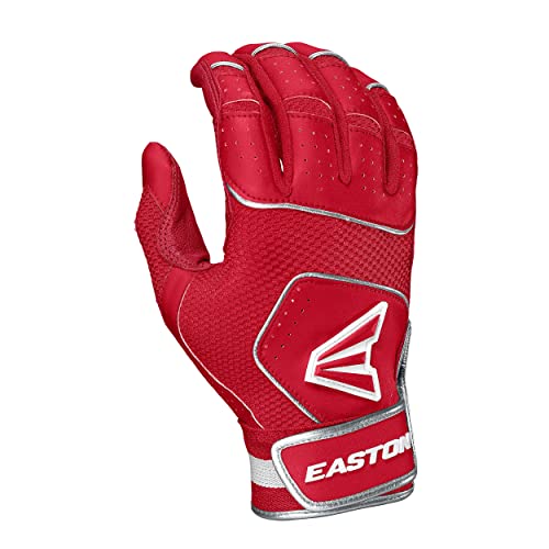 Image of Easton | WALK-OFF NX Batting Gloves | Baseball /Softball | Adult Small | Red /Red