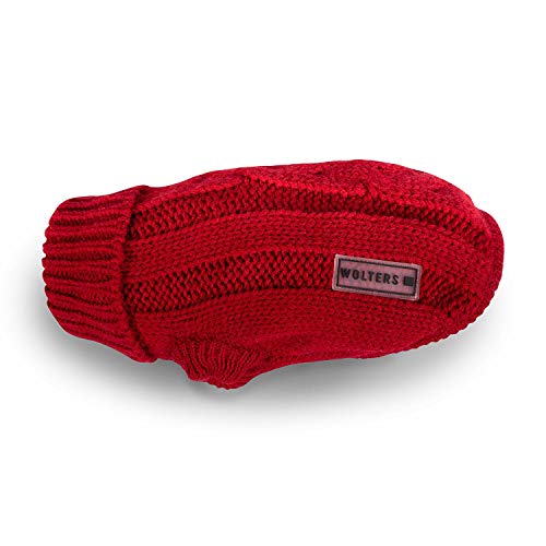 Wolters | Zopf-Strickpullover - rot | Rückenlänge 30 cm