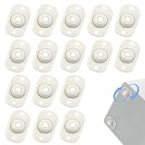 Byfoyif 16 Pcs Mini Roulettes pour Meubles Adhésives, Petite Roulette Pivotante à 360°,...