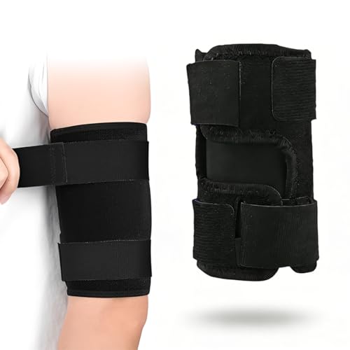 JRYXDS Attelle de Compression pour Tendinite du Biceps, Support Confortable pour Triceps et Biceps en Cas de Détente Musculaire et Inflammation (Noir)
