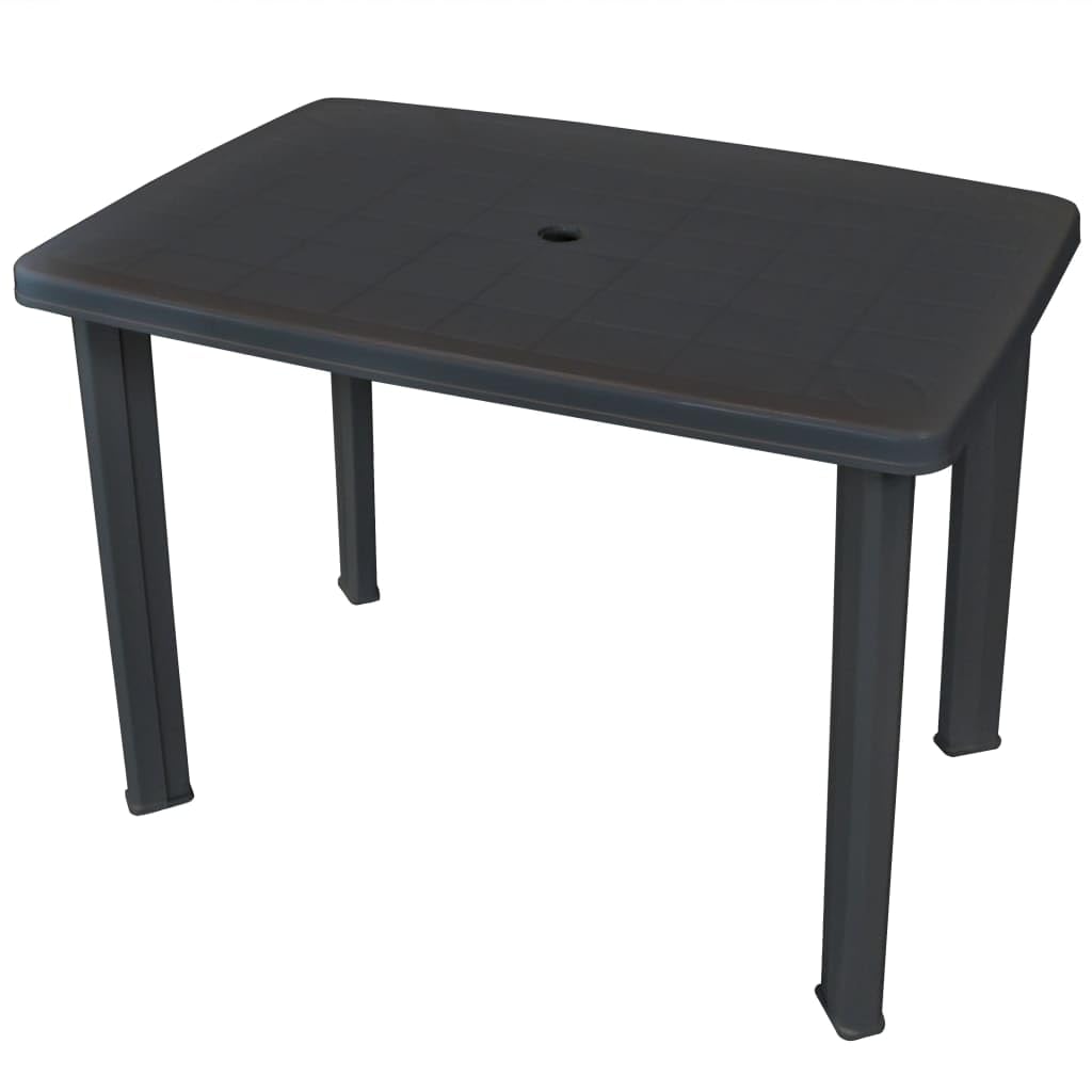 YEFU Tavolino Adirondack Per Esterno – 2 Ripiani, In Plastica Resistente, 104x81x108 Cm, Portata 72 Kg, Grigio - 3