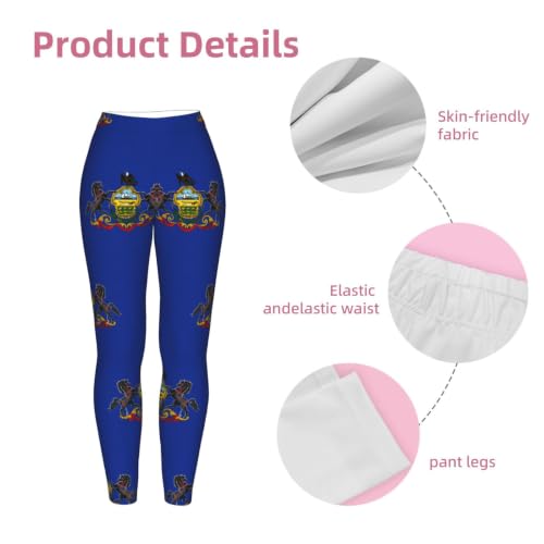 Leggings de compresión con estampado de Pensilvania moldeadores suaves 6